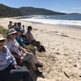 Lunch at Depot Beach, 24 March 2021