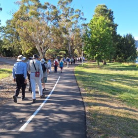 Lake Ginninderra to UC, 28 January 2025